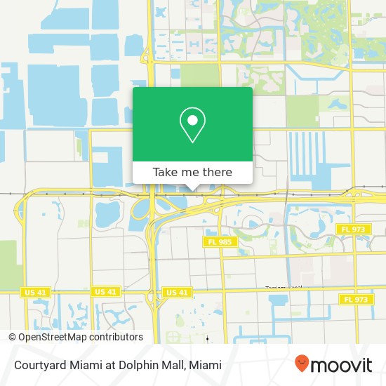 Courtyard Miami at Dolphin Mall map