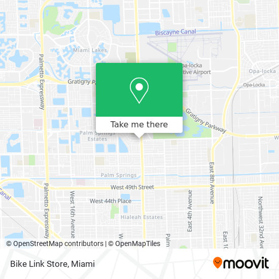 Mapa de Bike Link Store