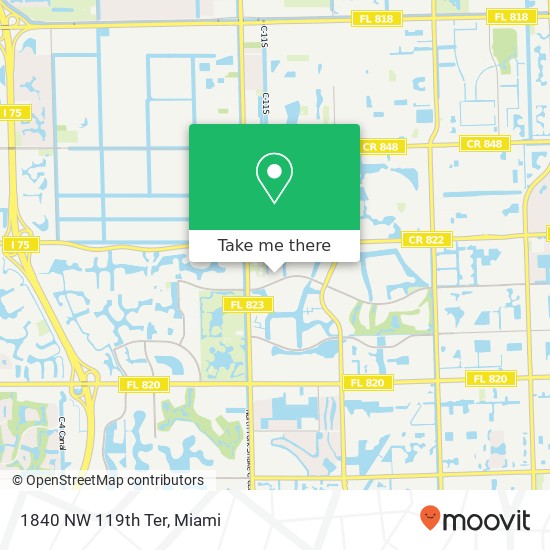 1840 NW 119th Ter map