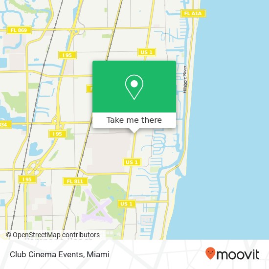 Club Cinema Events map