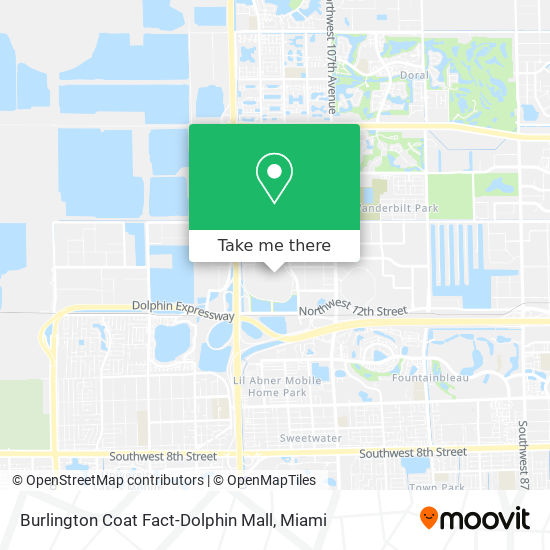 Burlington Coat Fact-Dolphin Mall map