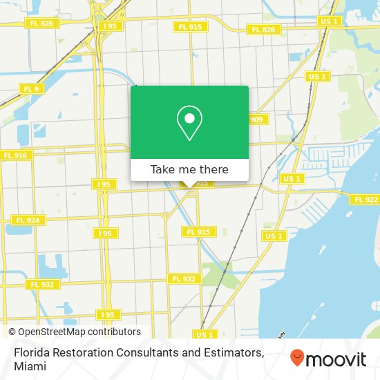 Florida Restoration Consultants and Estimators map