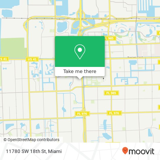 11780 SW 18th St map