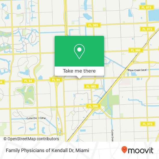 Family Physicians of Kendall Dr map