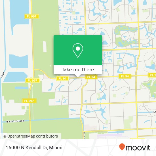 Mapa de 16000 N Kendall Dr