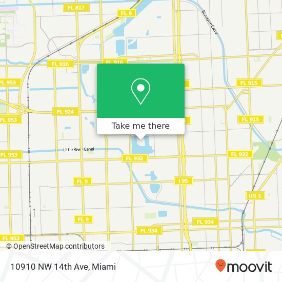 10910 NW 14th Ave map