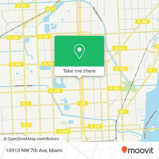 10910 NW 7th Ave map