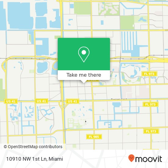 10910 NW 1st Ln map