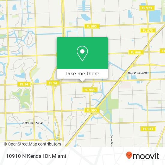 10910 N Kendall Dr map