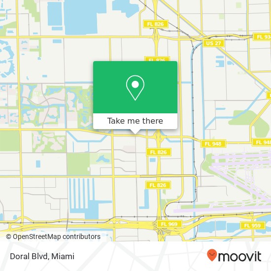 Doral Blvd map