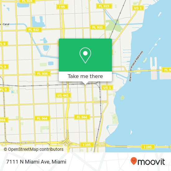 7111 N Miami Ave map