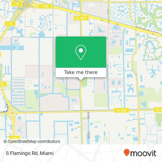 S Flamingo Rd map