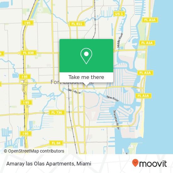 Amaray las Olas Apartments map