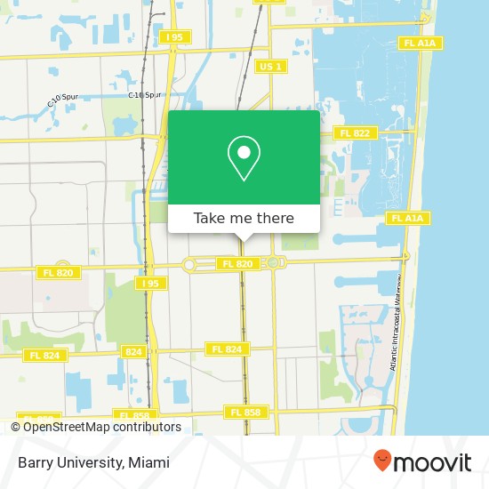 Mapa de Barry University