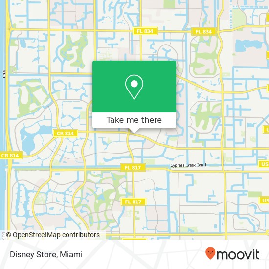 Mapa de Disney Store