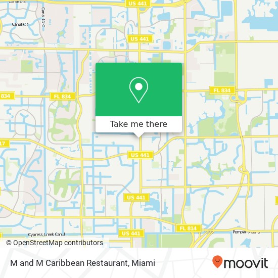 Mapa de M and M Caribbean Restaurant