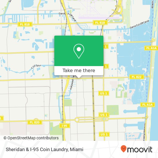 Mapa de Sheridan & I-95 Coin Laundry