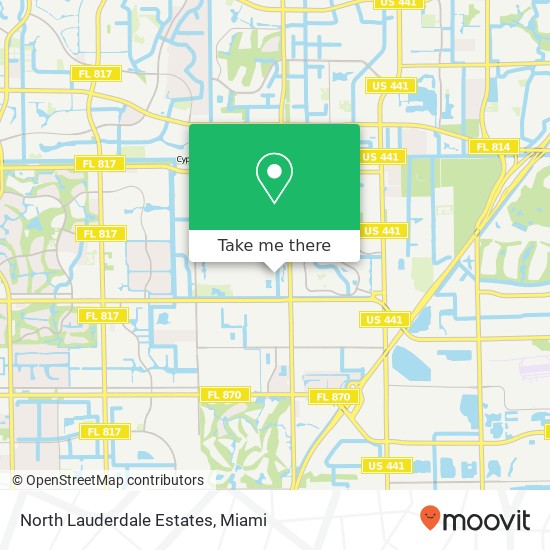 Mapa de North Lauderdale Estates