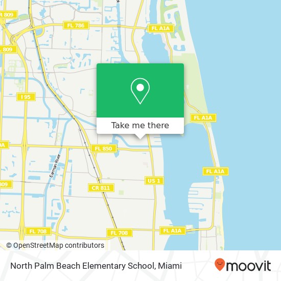 North Palm Beach Elementary School map