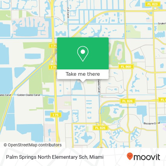 Palm Springs North Elementary Sch map