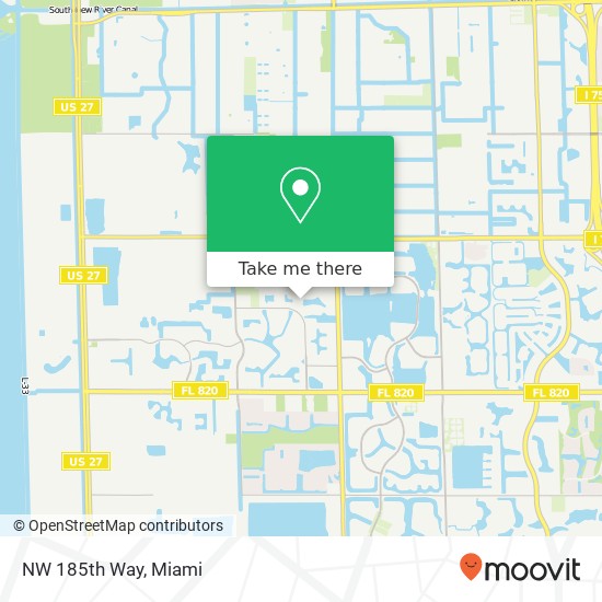 NW 185th Way map
