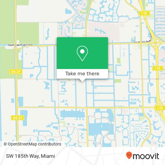 SW 185th Way map