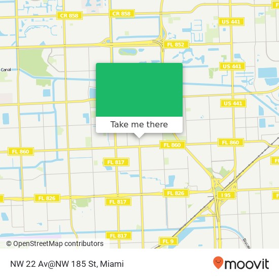 Mapa de NW 22 Av@NW 185 St