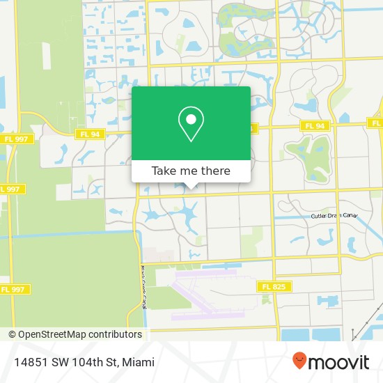14851 SW 104th St map