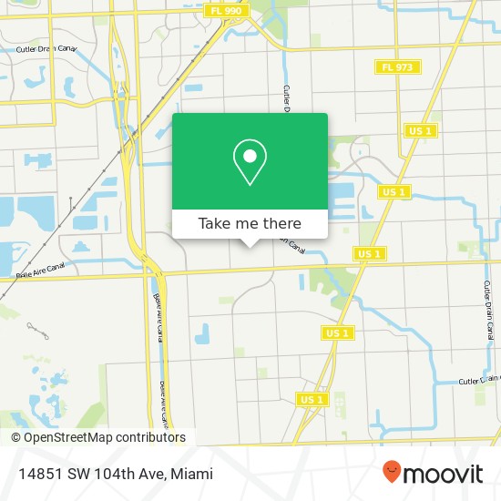 14851 SW 104th Ave map