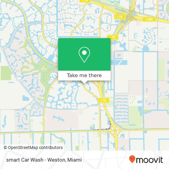 smart Car Wash - Weston map