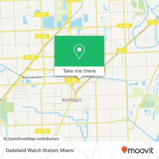 Mapa de Dadeland Watch Station