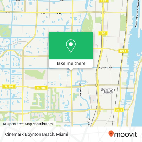 Mapa de Cinemark Boynton Beach