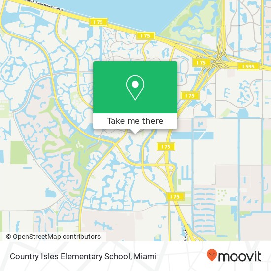Mapa de Country Isles Elementary School