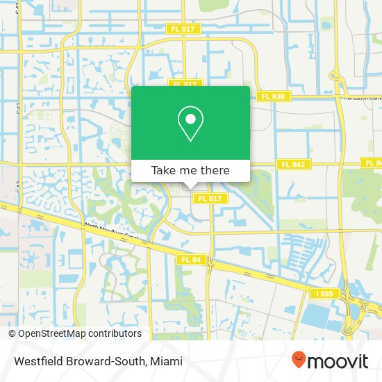 Westfield Broward-South map