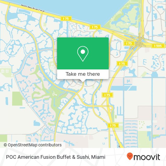 Mapa de POC American Fusion Buffet & Sushi