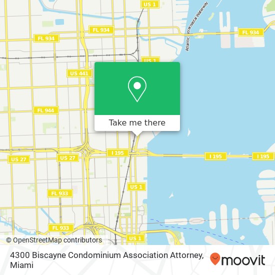 4300 Biscayne Condominium Association Attorney map