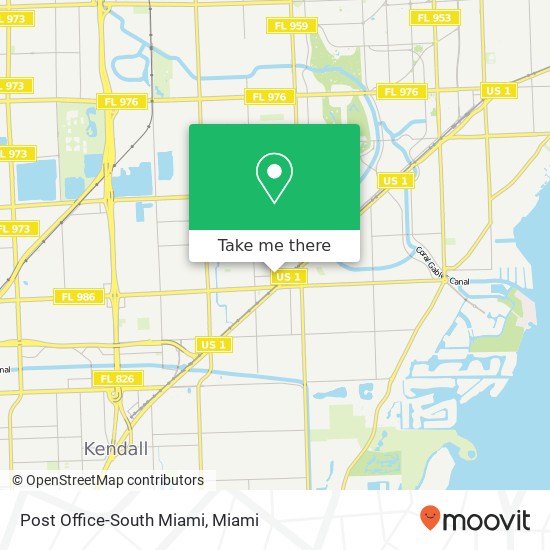 Post Office-South Miami map