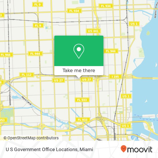 U S Government Office Locations map