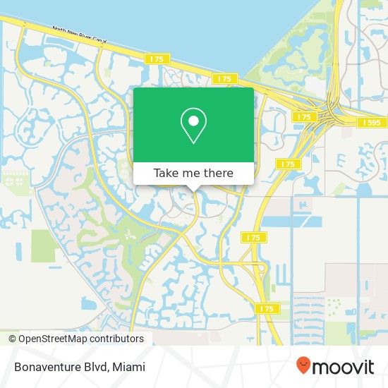 Bonaventure Blvd map