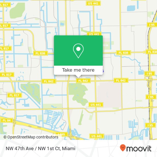 NW 47th Ave / NW 1st Ct map