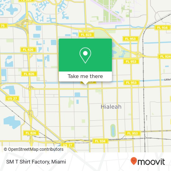 Mapa de SM T Shirt Factory