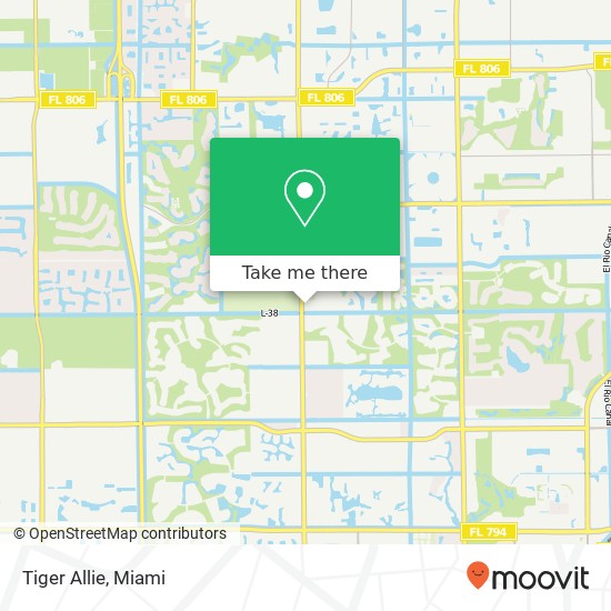 Mapa de Tiger Allie