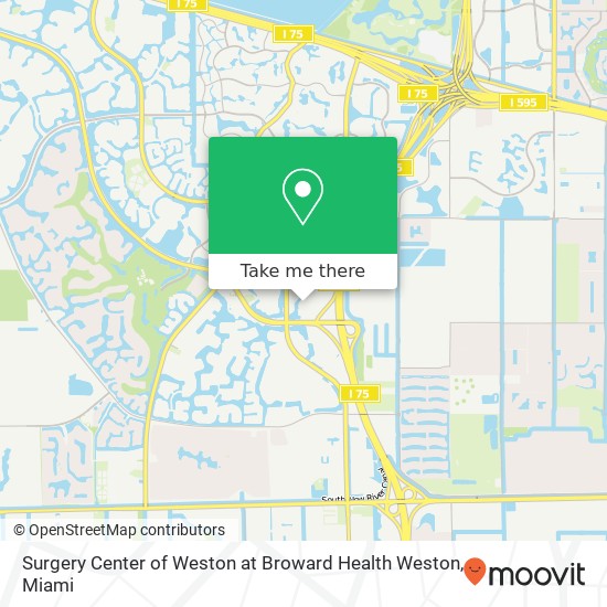Mapa de Surgery Center of Weston at Broward Health Weston