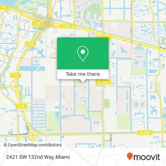 2421 SW 132nd Way map