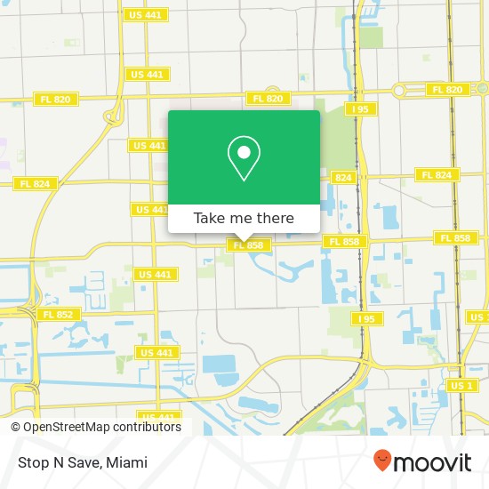 Stop N Save map