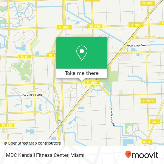 Mapa de MDC Kendall Fitness Center