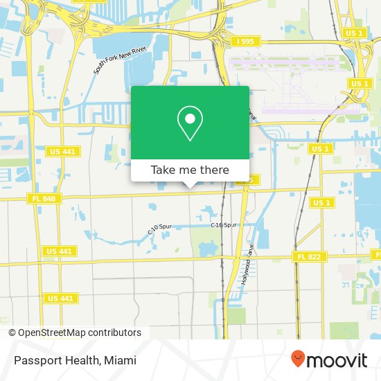 Mapa de Passport Health