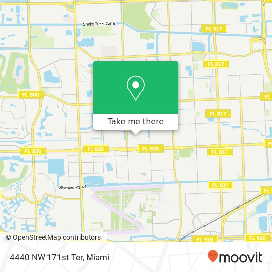 4440 NW 171st Ter map