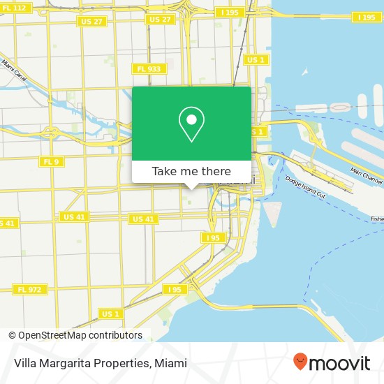 Villa Margarita Properties map