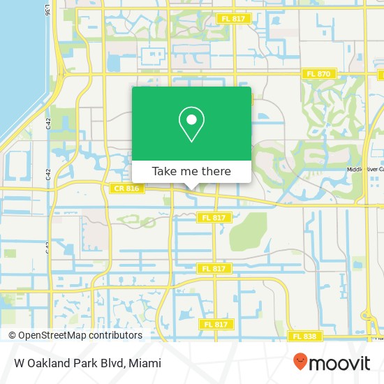 W Oakland Park Blvd map